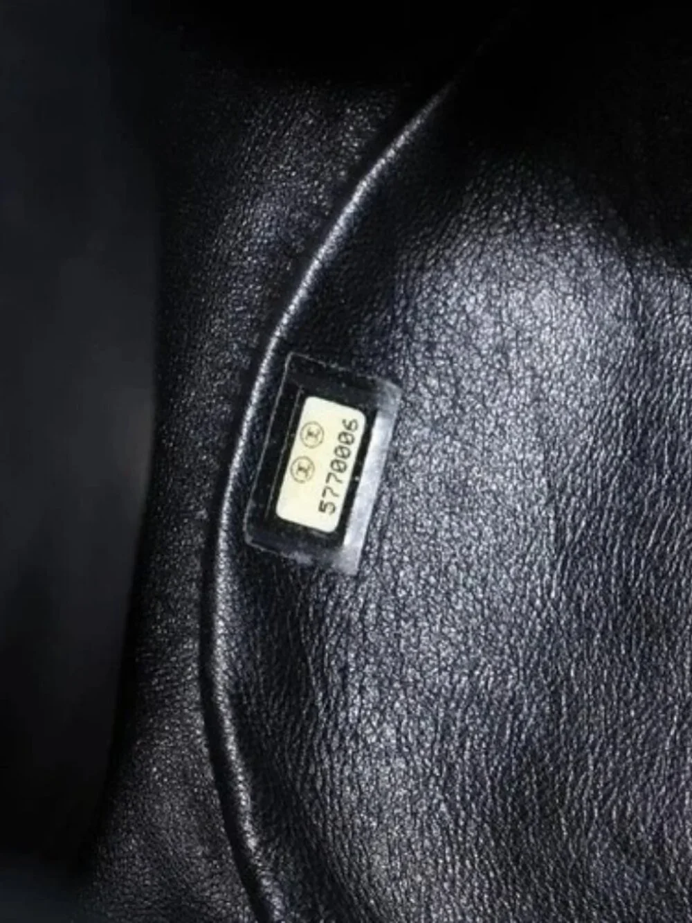 CHANEL Purse Pouch Lamb Skin Black CC Auth 164798